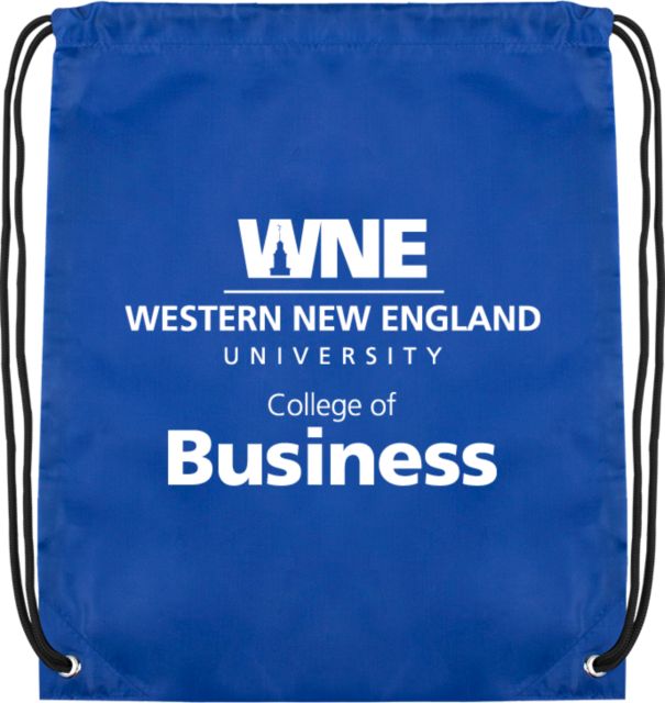 Western New England Drawstring Backpack College of Business - ONLINE ONLY