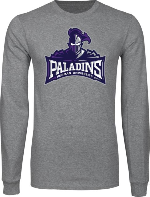 Furman Long Sleeve T Shirt Furman Paladins Mascot Mark - ONLINE ONLY