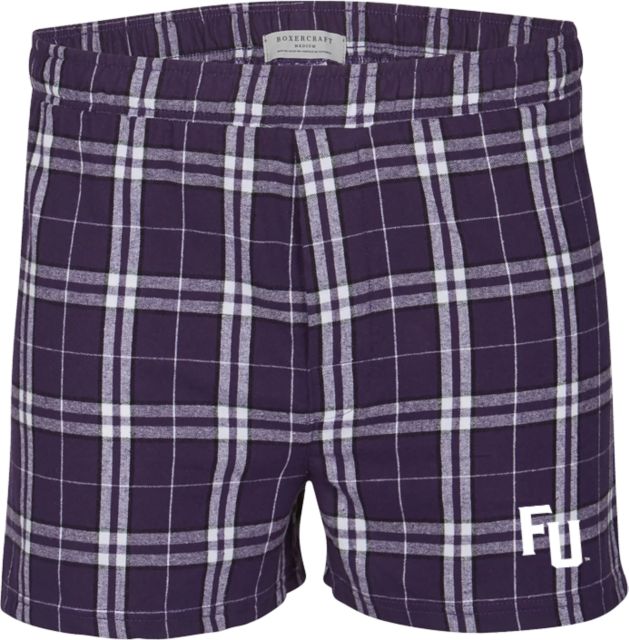 Furman Boxercraft Flannel Boxer Shorts Furman University - FU Mark - ONLINE ONLY