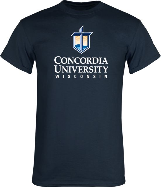 Concordia WI T Shirt CUW Mark Stacked Centered - ONLINE ONLY