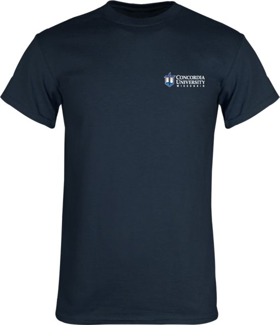 Concordia WI T Shirt CUW Mark Stacked Flush Left - ONLINE ONLY