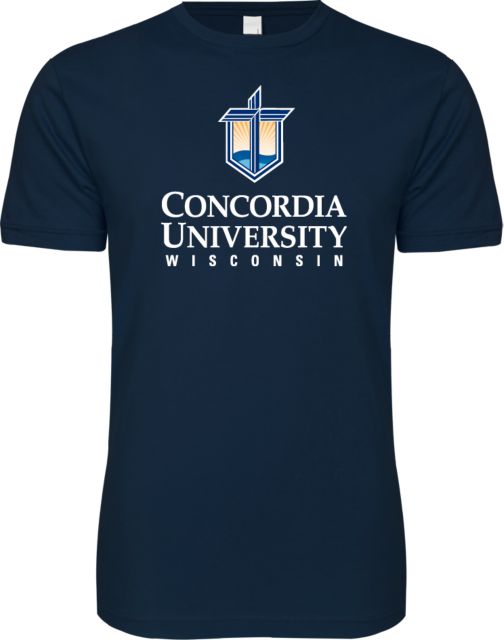 Concordia WI Next Level SoftStyle T Shirt CUW Mark Stacked Centered - ONLINE ONLY