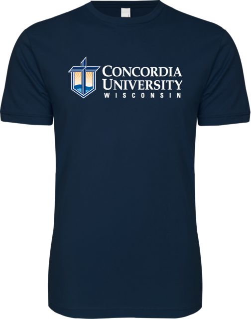 Concordia WI Next Level SoftStyle T Shirt CUW Mark Stacked Flush Left - ONLINE ONLY