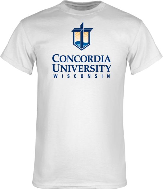 Concordia WI T Shirt CUW Mark Stacked Centered - ONLINE ONLY