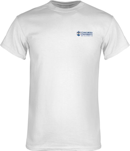 Concordia WI T Shirt CUW Mark Stacked Flush Left - ONLINE ONLY