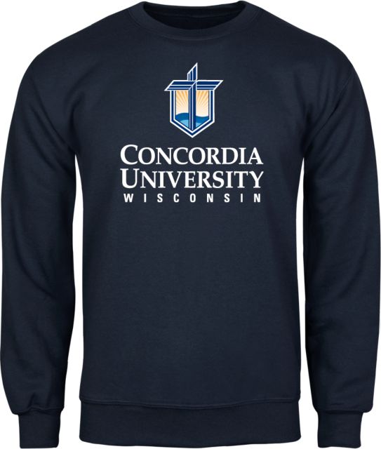Concordia WI Fleece Crew CUW Mark Stacked Centered - ONLINE ONLY