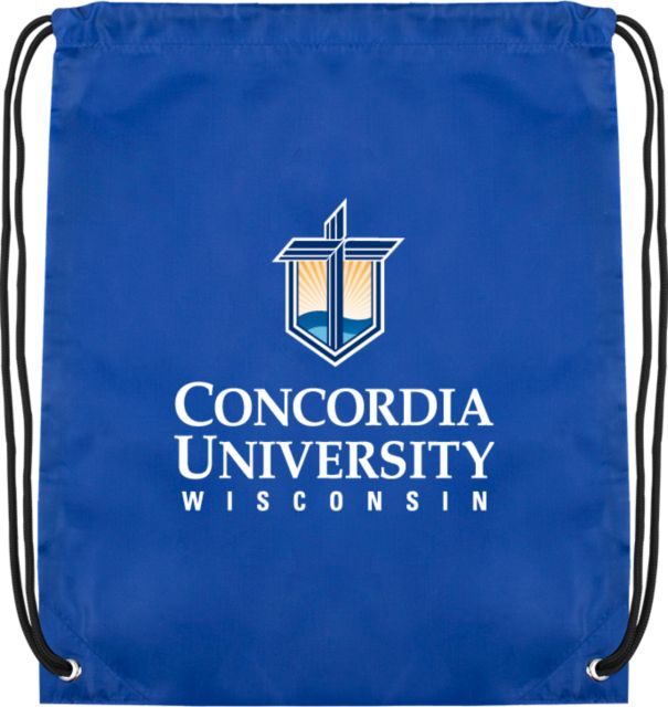 Concordia WI Drawstring Backpack CUW Mark Stacked Centered - ONLINE ONLY