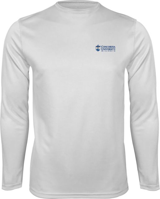 Concordia WI Performance Longsleeve Shirt CUW Mark Stacked Flush Left - ONLINE ONLY