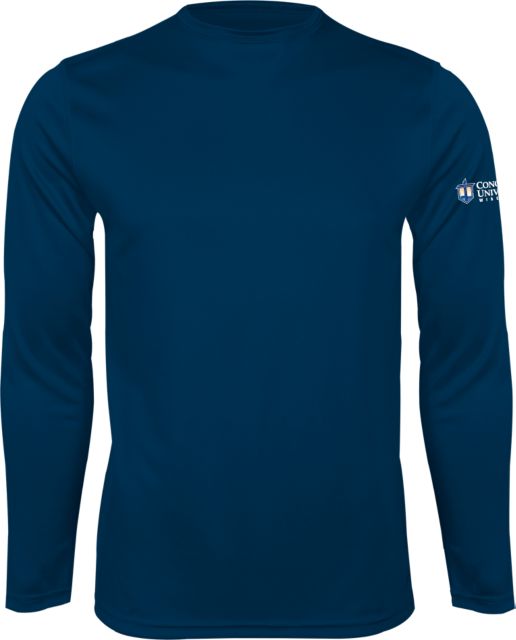 Concordia WI Performance Longsleeve Shirt CUW Mark Stacked Flush Left - ONLINE ONLY