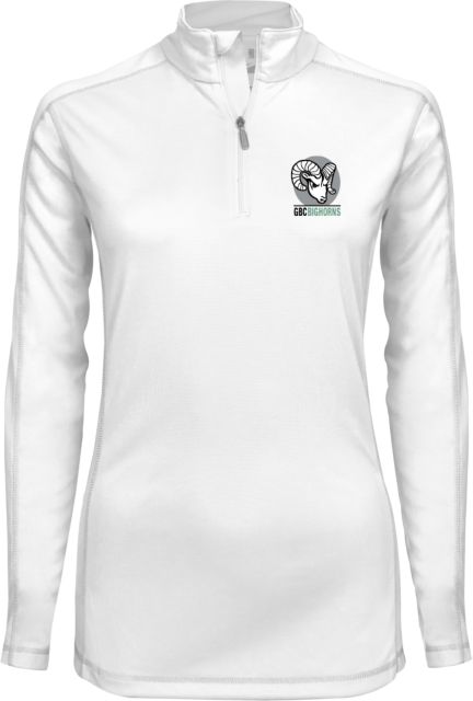 Great Basin Womens Syntrel Interlock 1/4 Zip Bighorn Logo - ONLINE ONLY