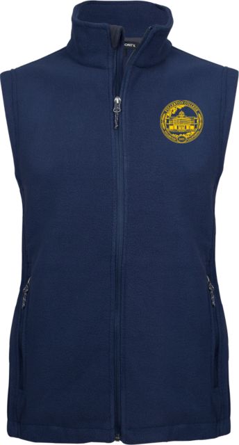 Fullerton College Fleece Full Zip Vest FC Seal - ONLINE ONLY