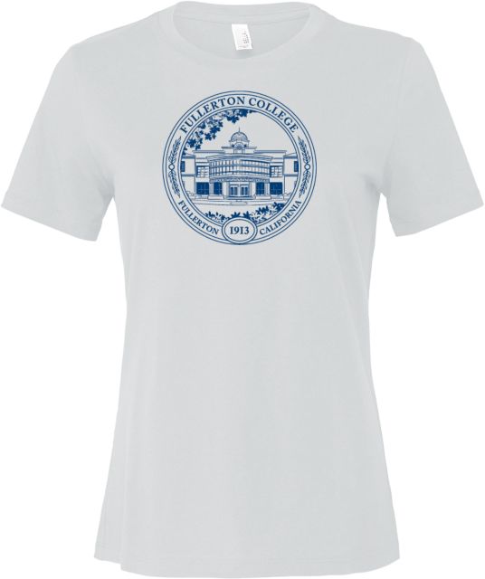 Fullerton College Bella + Canvas Womens Relaxed Cotton T Shirt FC Seal - ONLINE ONLY