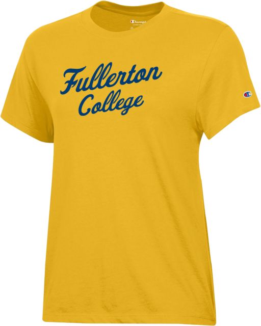Fullerton College Champion Womens Core Short Sleeve Tee Fullerton College  Script ONLINE ONLY