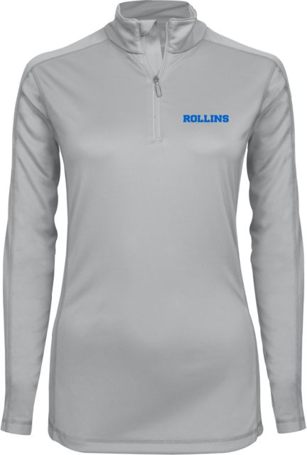 Rollins Womens Syntrel Interlock 1/4 Zip Wordmark - ONLINE ONLY