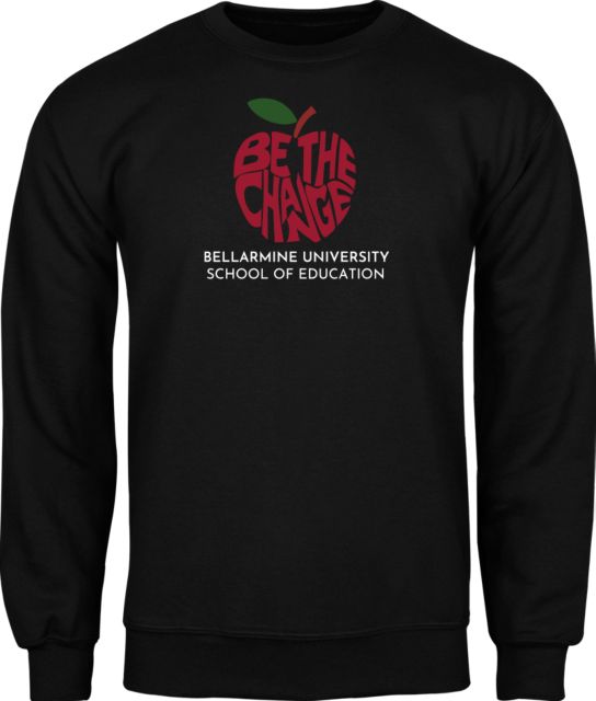Bellarmine Fleece Crew Bellarmine SOE Be the Change Apple Stacked - ONLINE ONLY