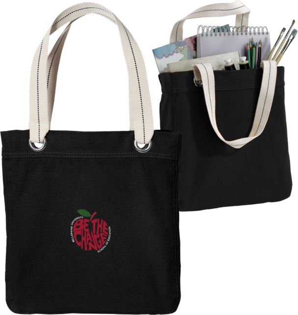 Bellarmine Allie Canvas Tote Bellarmine SOE Be the Change Apple Wrapped - ONLINE ONLY
