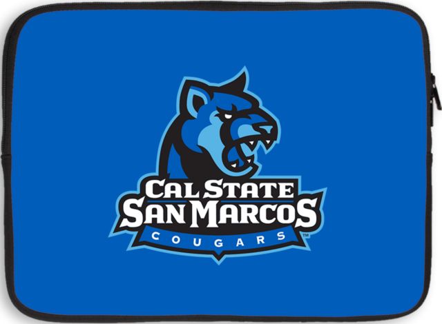 Cal State San Marcos 13 inch Neoprene Laptop Sleeve  Primary Logo - ONLINE ONLY