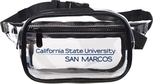 Cal State San Marcos Clear Fanny Pack California State University San Marcos Word Mark - ONLINE ONLY