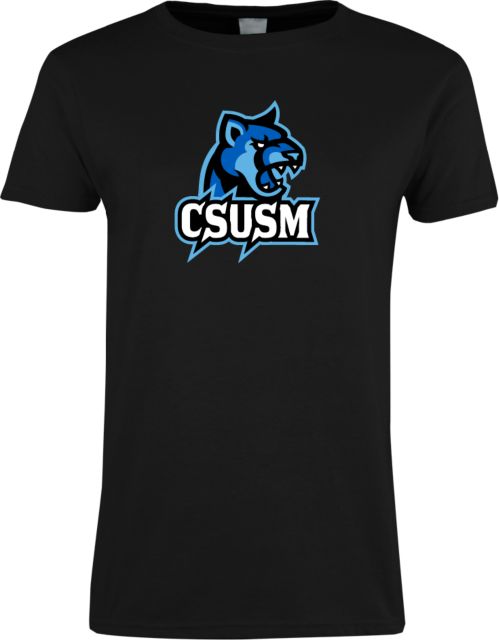 Cal State San Marcos Womens Short Sleeve Tee CSUSM Cougar Head - ONLINE ONLY