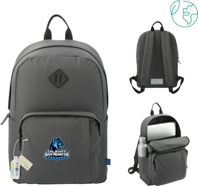 Cal State San Marcos Repreve Ocean Everyday Computer Backpack Primary Logo - ONLINE ONLY