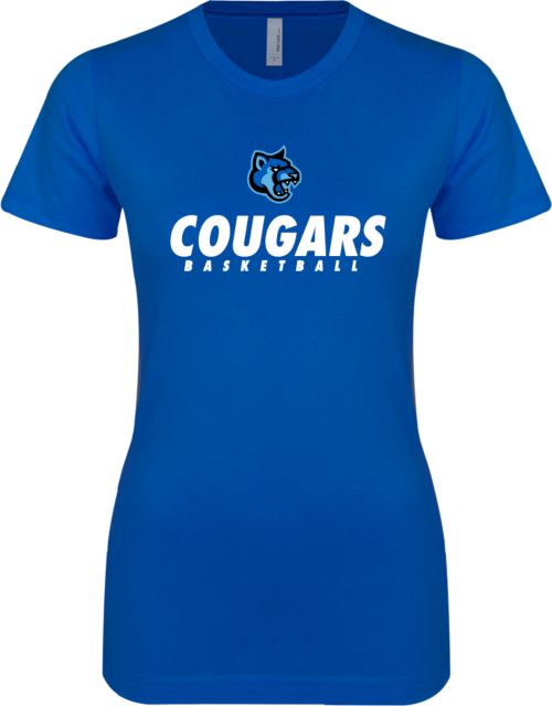 Cal State San Marcos Next Level Ladies SoftStyle Junior Fitted Tee Basketball Stacked - ONLINE ONLY
