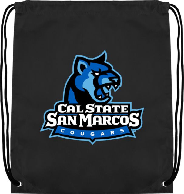 Cal State San Marcos Drawstring Backpack Primary Logo - ONLINE ONLY