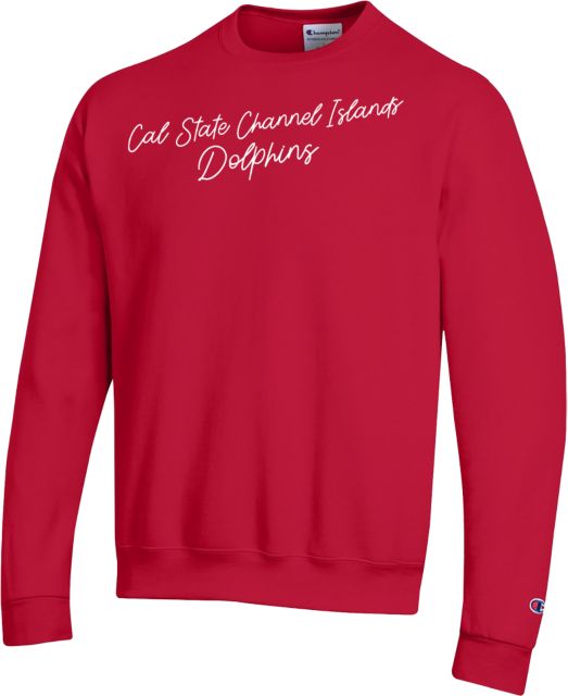 Channel Islands Champion Fleece Crew Cal State Channel Islands Dolphins Script Design - ONLINE ONLY