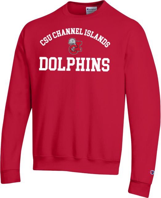 Channel Islands Champion Fleece Crew CSU Channel Islands Arched Dolphins - ONLINE ONLY