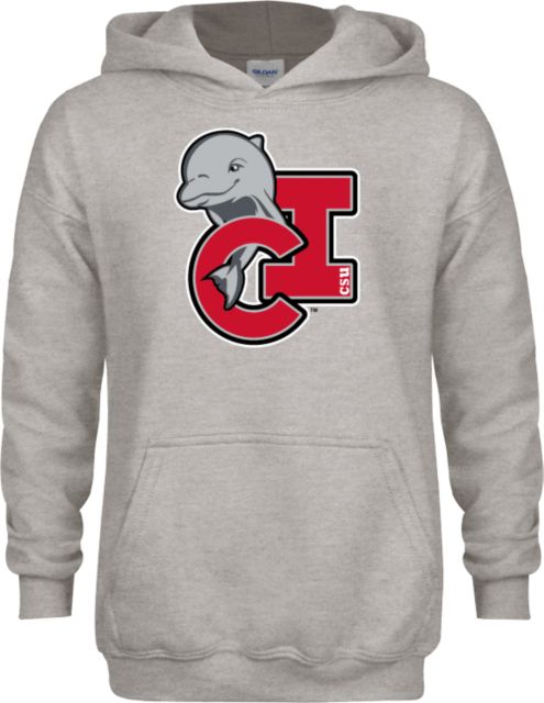 Channel Islands Youth Fleece Hood CSU Channel Islands Primary Mark with Dolphin - ONLINE ONLY