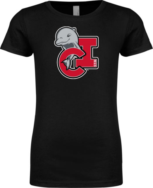 Channel Islands Next Level Girls Fashion Fit T Shirt CSU Channel Islands Primary Mark with Dolphin - ONLINE ONLY