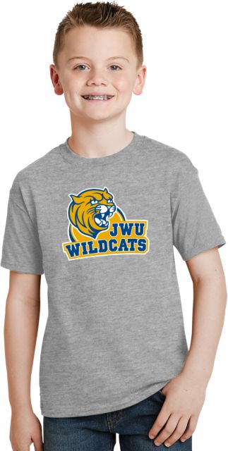 Johnson & Wales Youth T Shirt JWU Wildcats with Cat Head - ONLINE ONLY