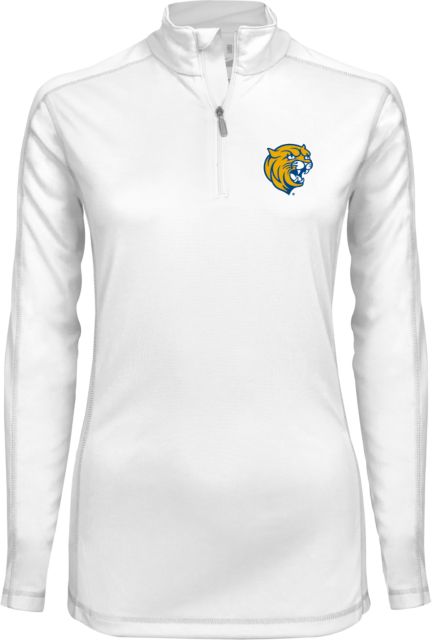 Johnson & Wales Womens Syntrel Interlock 1/4 Zip Cat Head - ONLINE ONLY