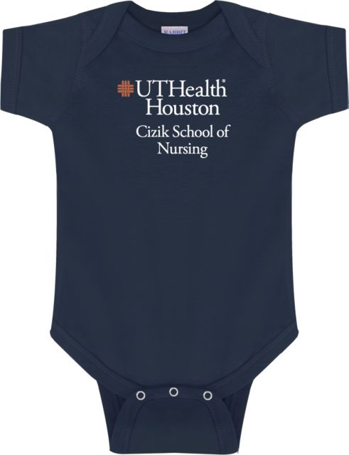 UTHealth Infant Bodysuit UTHealth Houston Cizik School of Nursing Stacked - ONLINE ONLY