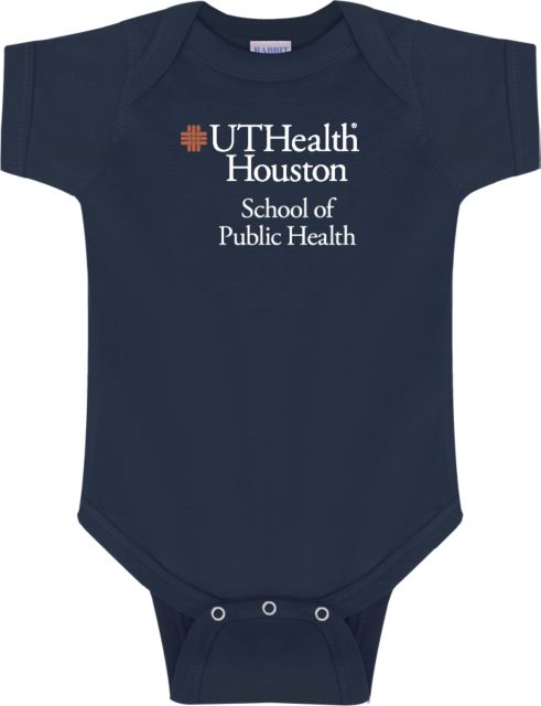 UTHealth Infant Bodysuit UTHealth Houston School of Public Health Stacked - ONLINE ONLY