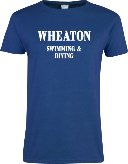 Wheaton College MA Ladies T Shirt Swimming and Diving - ONLINE ONLY