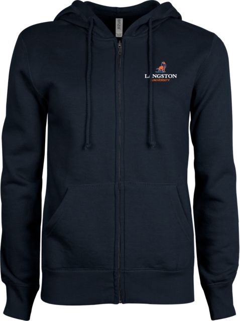 Langston ENZA Ladies Fleece Full Zip Hoodie Primary Mark - ONLINE ONLY