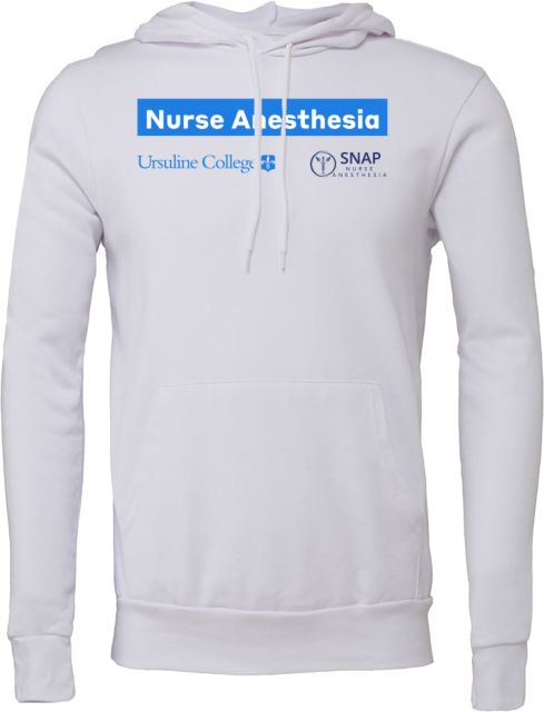 Ursuline College Bella + Canvas Fleece Hood Ursuline College Nurse Anesthesia - ONLINE ONLY