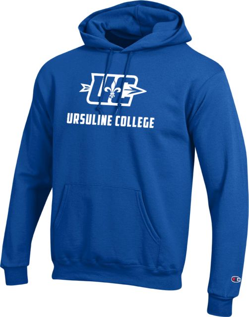 Ursuline College Champion Fleece Hoodie UC Primary Mark ONLINE ONLY