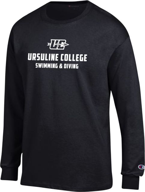 Ursuline College Champion Long Sleeve T Shirt Ursuline College Swimming and Diving - ONLINE ONLY