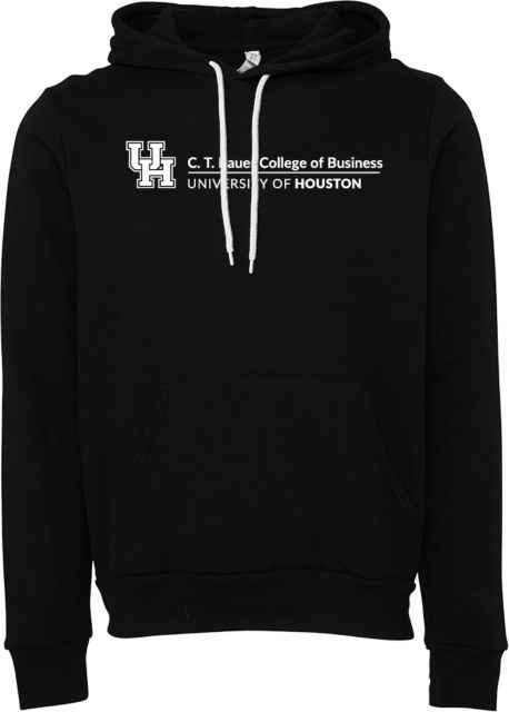 Univ of Houston Bella + Canvas Fleece Hood C T Bauer College of Business Horizontal - ONLINE ONLY