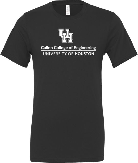 Univ of Houston Bella + Canvas Jersey Cotton T Shirt Cullen College of Engineering Vertical - ONLINE ONLY