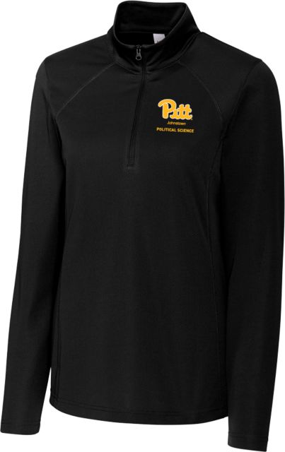 Pittsburgh C&B Womens Clique Ice Pique Half Zip Pitt Johnstown Political Science - ONLINE ONLY