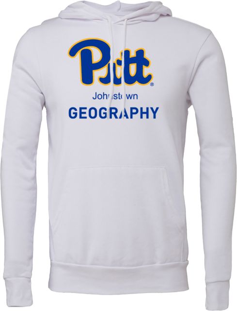 Pittsburgh Bella + Canvas Fleece Hood Pitt Johnstown Geography - ONLINE ONLY