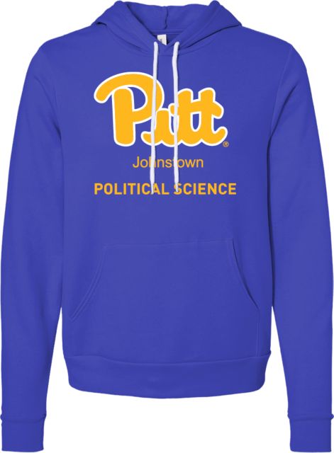Pittsburgh Bella + Canvas Fleece Hood Pitt Johnstown Political Science - ONLINE ONLY