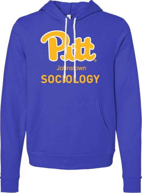 Pittsburgh Bella + Canvas Fleece Hood Pitt Johnstown Sociology - ONLINE ONLY