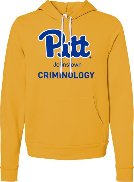 Pittsburgh Bella + Canvas Fleece Hood Pitt Johnstown Criminology - ONLINE ONLY