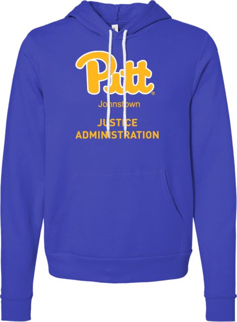Pittsburgh Bella + Canvas Fleece Hood Pitt Johnstown Justice Administration - ONLINE ONLY