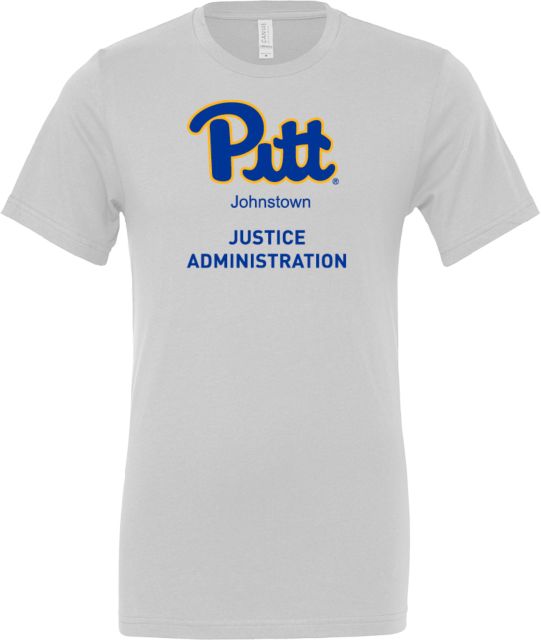 Pittsburgh Bella + Canvas Jersey Cotton T Shirt Pitt Johnstown Justice Administration - ONLINE ONLY