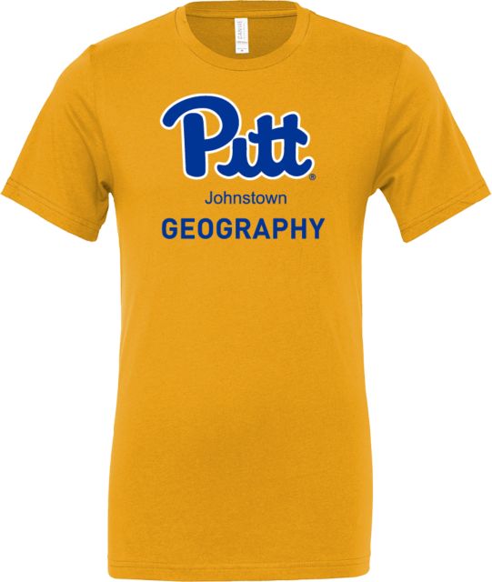 Pittsburgh Bella + Canvas Jersey Cotton T Shirt Pitt Johnstown Geography - ONLINE ONLY