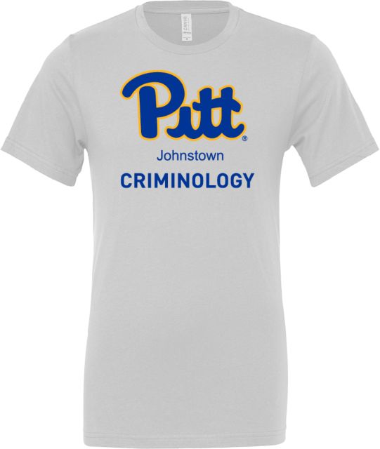 Pittsburgh Bella + Canvas Jersey Cotton T Shirt Pitt Johnstown Criminology - ONLINE ONLY